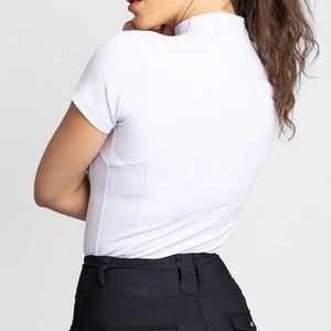 High Quality 4way Stretch Horse Riding Equestrian Shirt Top <b>Base</b> <b>Layer</b> Competition Show Shirt Polo Soft Feel Technical Fabric - Product Image 4