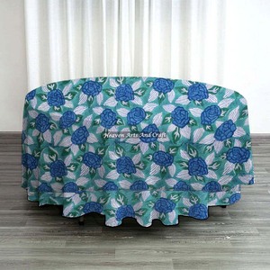 New Cotton 20 Sheeting 180 CM Soft Durable Round <b>Tablecloth</b> for 6 Seater Dining Table for Wedding <b>Parties</b> <b>Tablecloth</b> Best Price - Product Image 4
