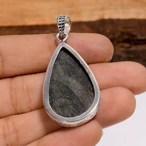 Pendentif en pierre précieuse de marcassite naturelle, style bohème, en argent sterling 925, bijoux faits à la main, cadeau pour femme - Product Image 2