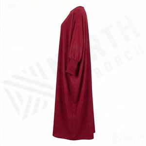 Conjunto de Abaya, Vestido de Manga Ancha para Mujer, Vestido Abaya con Logotipo Personalizado, Ropa Islámica, Vestido Largo Holgado para Mujer, Color Personalizado, Nuevo - Product Image 3