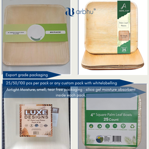 Moisture Proof Natural Palm Leaf Bowl Eco Friendly Biodegradable <b>Disposable</b> Soup Dish Sustainable Heavy Duty <b>Tableware</b> Wholesale - Product Image 3