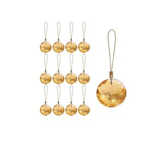 Adornos Navideños Dorados, 12 Piezas, Irrompibles, Decoraciones para Árbol de Navidad, Adornos Medianos para Árbol de Navidad - Product Image 1