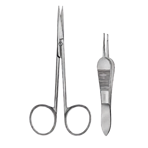 ชุดเครื่องมือผ่าตัดจาก chalazion 11ชิ้นทำจากสเตนเลสชุดอุปกรณ์เกี่ยวกับตาที่ได้รับการรับรองจาก CE แผ่นปิดตาของจานมีรูคิว - Product Image 3