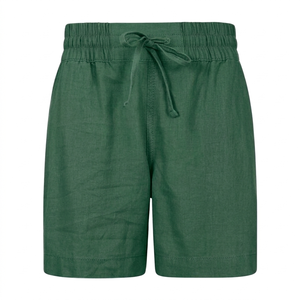 Shorts de algodón personalizados al por mayor para mujer, con cintura elástica, shorts deportivos de algodón, shorts para correr con cordón ajustable. - Product Image 1