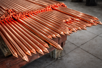 Batang Pembumian MS 16mm 5/8, Batang Pembumian Berkilau, Material Pembumian Listrik, Batang Baja Tahan Karat Kekuatan Tinggi
