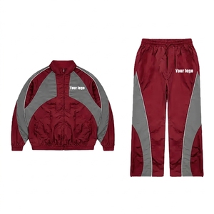 ชุดเสื้อแจ็คเก็ตกันลมพรีเมียม OEM สตรีทแวร์ ระบายอากาศได้ดี สำหรับฤดูหนาว แบบสปอร์ต แต่งแถบสะท้อนแสง คุณภาพสูง ยูนิเซ็กซ์ ผ้าฝ้าย 100% - Product Image 5