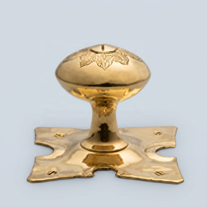 Traditional Brass Cabinet Knob Floral Design Drawer Furniture <b>Handle</b> High Quality Durable <b>Gold</b> Finished Kitchen <b>Wardrobe</b> - Product Image 1
