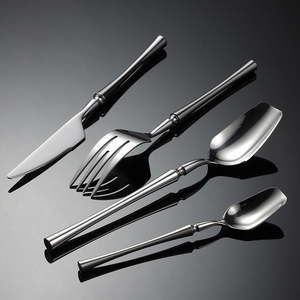 Juego de cubiertos de acero inoxidable dorado espejo duradero para bodas occidentales, juego de cubiertos nórdicos de acero inoxidable con efecto espejo - Product Image 6