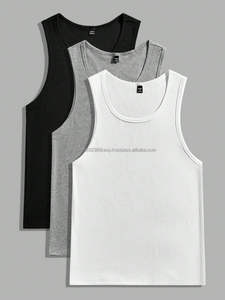 Débardeur 100% coton pour homme, coupe élastique basique, nouvelle arrivée, respirant, tissé 3D, décontracté, boutonné - Product Image 6