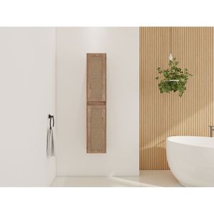 24-Inch Soft Close Doors Bathroom Side Cabinet with <b>Float</b> Mounting Design KD Packing Bathroom Shelves - Product Image 1