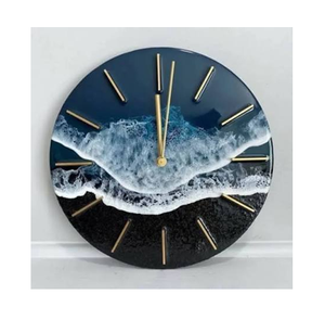 Stylish Resin <b>Digital</b> Wall <b>Clock</b> Cartoon Pattern Mirror Effect Modern Design 15mm Thick Plate Battery Powered in Low Budget - Product Image 4