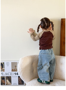 Pantalon cargo ample pour tout-petits garçons, style hip-hop, en coton, <span class=keywords><strong>jean</strong></span> unisexe, <span class=keywords><strong>jean</strong></span> baggy - Product Image 6