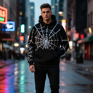Sudadera con Capucha OEM ODM, Sudadera con Estampado Puff, Sudadera con Capucha para Hombre, Logotipo Personalizado, Chándal de Felpa Gruesa, Fabricante de Ropa Urbana - Product Image 5