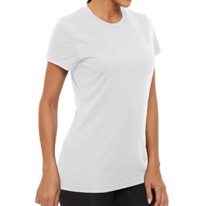 Camiseta Corta de Moda para Mujer, Diseño Sólido, Talla Grande, para Otoño, Cuello Redondo, Corte Holgado, Informal - Product Image 3