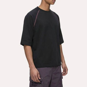 เสื้อยืดผู้ชายราคาถูก น้ำหนักเบา ทรงโอเวอร์ไซส์ สปอร์ต ทรงบ็อกซี่ แขนสั้น ระบายอากาศ แห้งเร็ว รับผลิตแบบ OEM ODM เสื้อยืดสตรีทแวร์ - Product Image 4