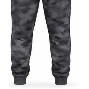 Charcoal Camo <b>Tracksuit</b> Unisex Zip Up Hooded Jacket Jogger Pants Set Custom <b>Camouflage</b> Casual Athletic Training Sportswear - Product Image 6