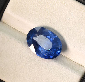Zafiro Azul Real de 5.20 Quilates, Gema Suelta Natural de Ceilán en Forma Ovalada, Piedra Azul Intensa, Regalo de Joyería para Ella 12.4X9 mm - Product Image 5