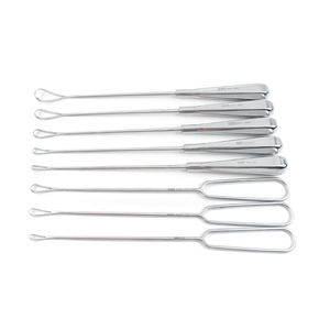 Ensemble d'instruments de curette utérine manuelle Recamier en acier inoxydable chirurgical certifié CE Classe I par Dentavex - Product Image 1