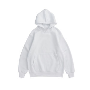 Sweat-shirt à capuche surdimensionné sans cordon personnalisé avec logo, pour homme, en coton lourd écologique, pour l'hiver - Product Image 2