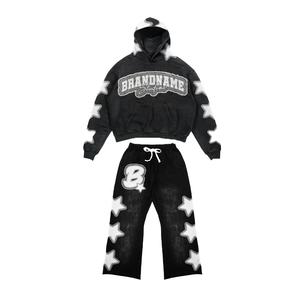 Survêtement homme unisexe de qualité supérieure 100% coton hiver lourd coupe-vent durable grande taille pour adultes - Product Image 1