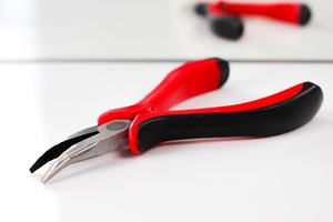 Pince à pointe courbée OBEXA - Outil de pose d'extensions capillaires DIY en acier inoxydable de qualité chirurgicale pour micro-anneaux, liens, perles, extensions de plumes à domicile - Product Image 2