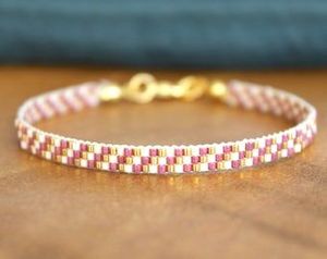 Premium Handwoven Seed <b>Beaded</b> <b>Bracelet</b> For Daily Wear Wedding Gift Adjustable Chain Trending Geometric Wristband Fashion Jewelry - Product Image 2
