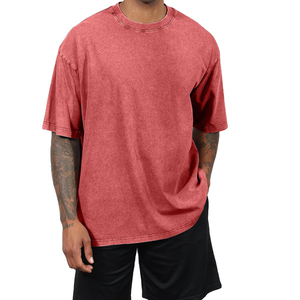 Camiseta de Cuello Redondo de Alta Calidad, Personalizable, 100% Algodón, para Hombre, Transpirable, Ecológica, Lavada con Ácido, Talla Grande - Product Image 6