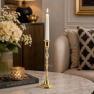 Support de bougie en laiton de luxe, grand chandelier pour la décoration intérieure, centre de table de mariage, événements, fêtes, cadeau en gros - Product Image 3