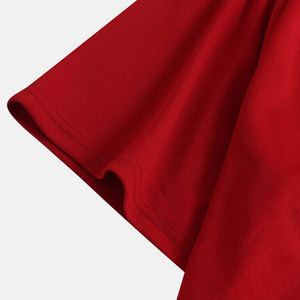 Camiseta de color sólido 100% algodón para hombre, cómoda, talla grande, corte holgado, ropa informal para hombre, camiseta estampada a bajo precio - Product Image 3