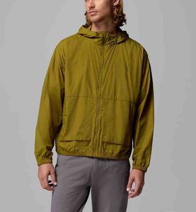 <b>Men's</b> Hooded Windproof Zipper Closure Casual Solid Color Polyester <b>Blouson</b> <b>Jacket</b> Spring Wear Regular Fit Loose Style - Product Image 1