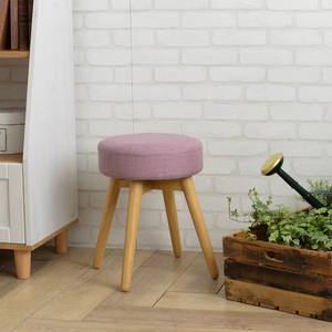 Multi-Color Modern Cute Rubber Wood 4 Leg COT wood <b>Stool</b> Fabric living room Home Furniture Living Room Apartment - Product Image 1
