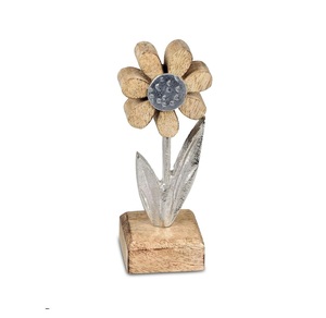 Nouveauté : Décoration de Noël moderne en aluminium et bois, élément décoratif élégant pour la décoration de la maison à Noël, à des fins d'exposition. - Product Image 1