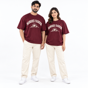 Camiseta Oversize de Lujo para Hombre, 100% Algodón Pesado, Cuello Mock, de Alta Calidad, Personalizable, Estilo Boxy - Product Image 2