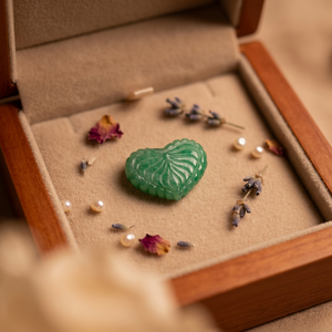 Mugalart - Piedra Tallada en Forma de Corazón de Amazonita Verde Natural, 20x40x10 mm, 100 Quilates, 20 g, Gema Suelta para Joyería, Procedente de Rajasthan - Product Image 4