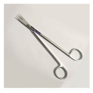 Tijeras Quirúrgicas Reutilizables Wise Dental Kelly de 6¼″ con Cabeza Angulada, Acero Inoxidable Premium, Herramientas Wenquar - Product Image 1