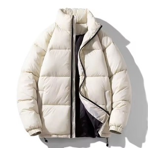 Unisex Custom Puffer <b>Jacket</b> for Plus Size Men and Women Breathable Face-Down Style with Windproof Feature for Winter Season - Product Image 1
