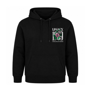 Sweat-shirt à capuche noir pour homme GOLDSAIN, imprimé, style streetwear décontracté, coupe classique, en coton tricoté, pour l'automne - Product Image 2