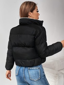 Winter <b>Puffer</b> <b>Jacket</b> Men/<b>Women</b> Warm Hooded Breathable Outdoor Latest Fashion Wholesale Zipper Closure Solid Color Customized - Product Image 2