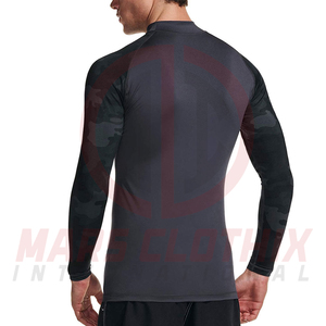 Wholesale Customized Long Sleeve Rash Guard <b>For</b> <b>Men</b> Stretch Fitness Breathable Quick Dry <b>Men</b> Rash Guard - Product Image 2