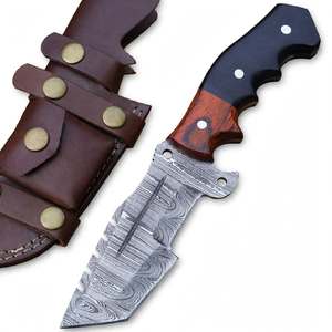 Herramienta Artesanal de Acero de Damasco con Mango de Madera Micarta de Dos Tonos, Herramienta de Hoja Fija - Product Image 5