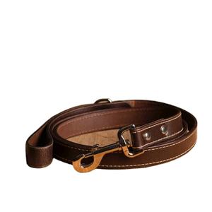 Ensemble de laisse pour chien en cuir de luxe en dentelle douce à la mode robuste réglable pour l'entraînement véritable collier assorti chaîne en métal - Product Image 5