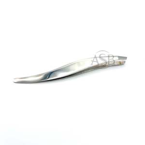 Pinza de Cejas Inclinada en Forma de S de Acero Inoxidable, Impresión de Logotipo Personalizado, Instrumento de Belleza, Servicio OEM - Product Image 5