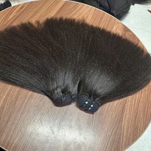 Extensiones de Cabello Humano Virgen con Ondas Profundas y Rizadas, de un Solo Donante, con Punta Plana, Clip, Cinta Adhesiva, Doble Trama - Product Image 3