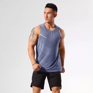 Débardeurs pour hommes LUXE ATTIRE INDUSTRY en gros – 92 % polyester, style sportif durable, impression numérique, sans manches, pour le sport - Product Image 6