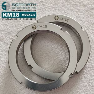 Écrous de blocage de haute qualité KM18, métriques de précision, pour arbre de roulement, classe 4, autobloquants, usinés CNC, pour l'industrie lourde - Product Image 3