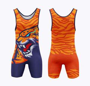 Combinaisons de lutte personnalisées pour hommes, à prix abordable, avec impression par sublimation, tenue de combat, combinaison de musculation à vendre - Product Image 6