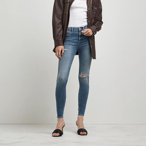 Precio de Fábrica, Jeans de Verano para Mujer, Corte Acampanado, Cintura Media, Transpirables, Ecológicos, Antiarrugas, Tallas Grandes, Servicio OEM - Product Image 5