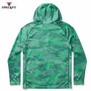Sudadera con Capucha de Poliéster de Secado Rápido, Diseño Sublimado, Manga Larga, Protección Solar, Ligera, para Senderismo y Pesca al Aire Libre - Product Image 5