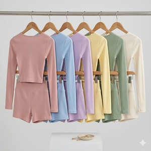 Ropa Deportiva Ecológica Ligera y Transpirable para Mujer, Talla Grande, con Cuello en V, Manga Larga, Corte Ajustado, Personalizable - Product Image 4