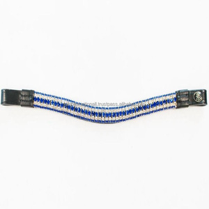 Meilleure vente 5 rangées de cristaux rouges et blancs strass chaîne en métal noir anglais cuir cheval front band in full cob sizes - Product Image 3